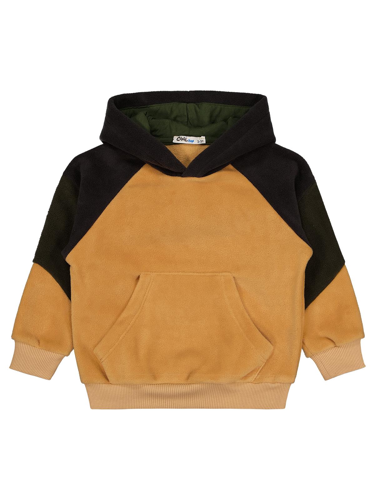 Civil Boys Parçalı Polar 2-5 Yaş Sweatshirt - Bej
