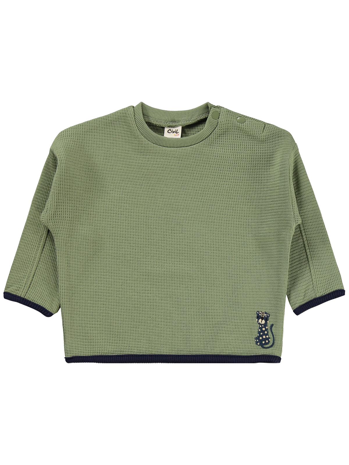 Civil Baby Tiger Nakışlı 6-18 Ay Takım - Haki