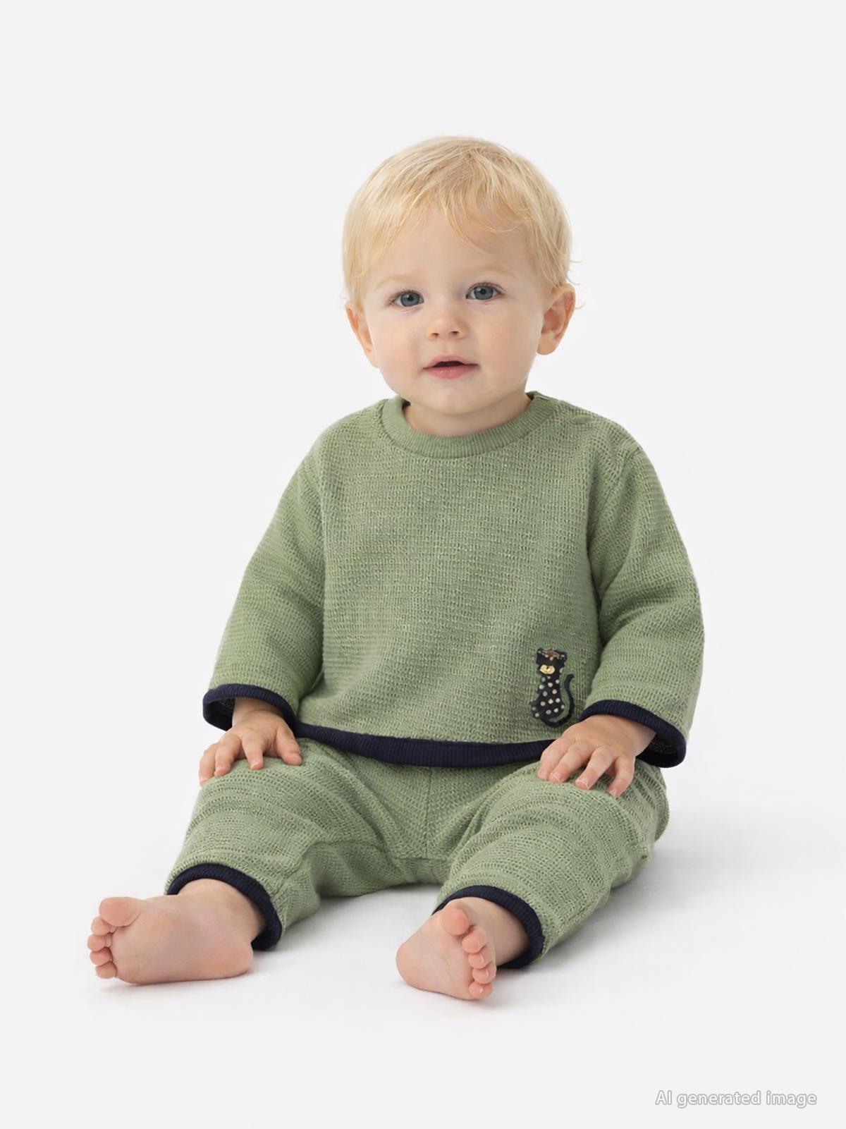 Civil Baby Tiger Nakışlı 6-18 Ay Takım - Haki