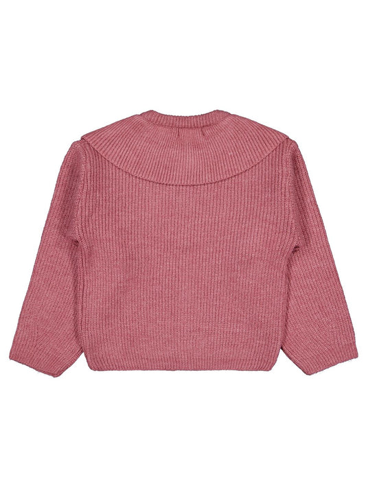 Civil Girls Yakalı 6-9 Yaş Hırka - Pembe