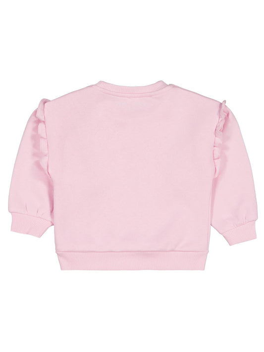 Civil Kız Çocuk SPARKLING Baskılı Sweatshirt | 3 İp Uzun Kol | Okul Kreş ve Günlük Kullanım - Pudra