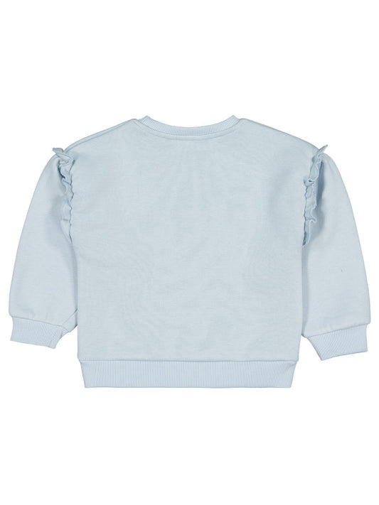 Civil Kız Çocuk SPARKLING Baskılı Sweatshirt | 3 İp Uzun Kol | Okul Kreş ve Günlük Kullanım - Mavi