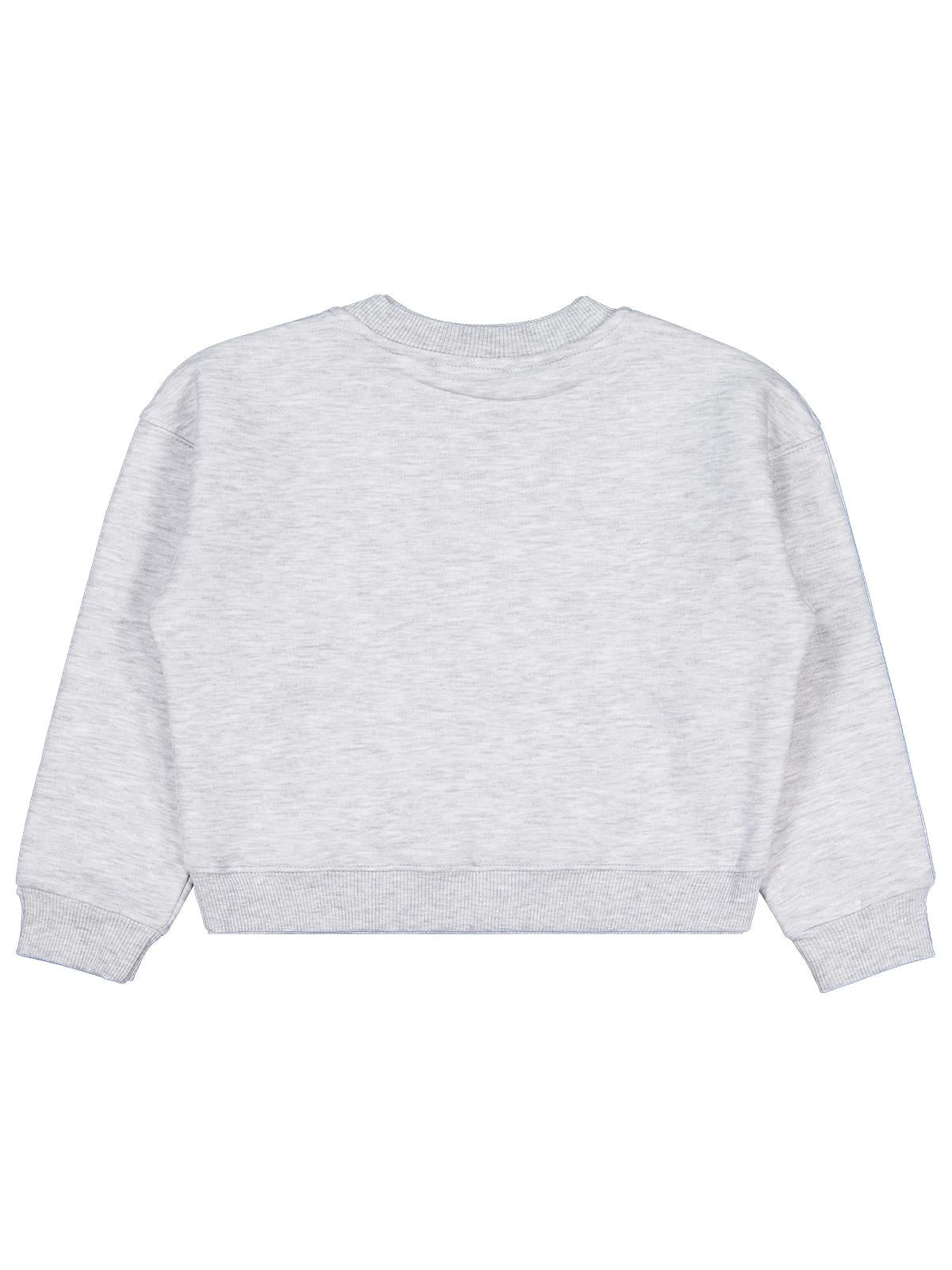 Civil Kız Çocuk Los Angeles Baskılı Sweatshirt | 3 İp Uzun Kol | Okul Kreş ve Günlük Kullanım - Gri