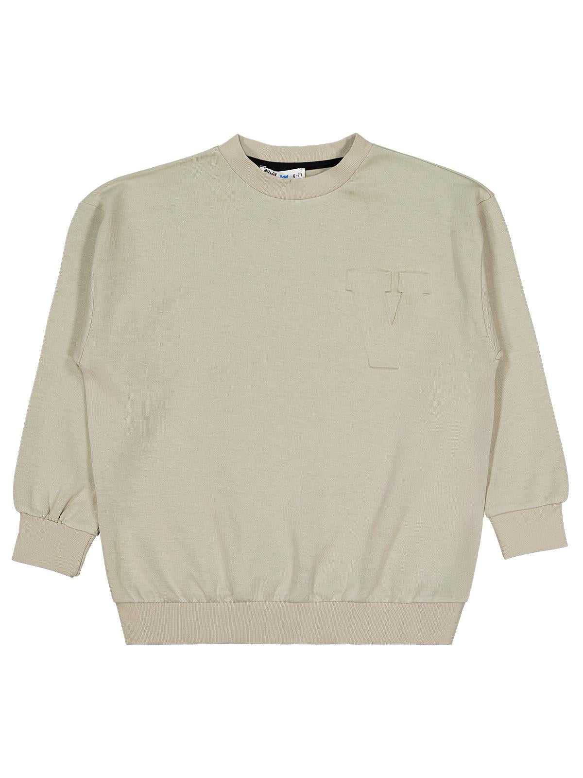 Civil Boys Lets Play Konsol Baskılı 6-9 Yaş Sweatshirt - Bej
