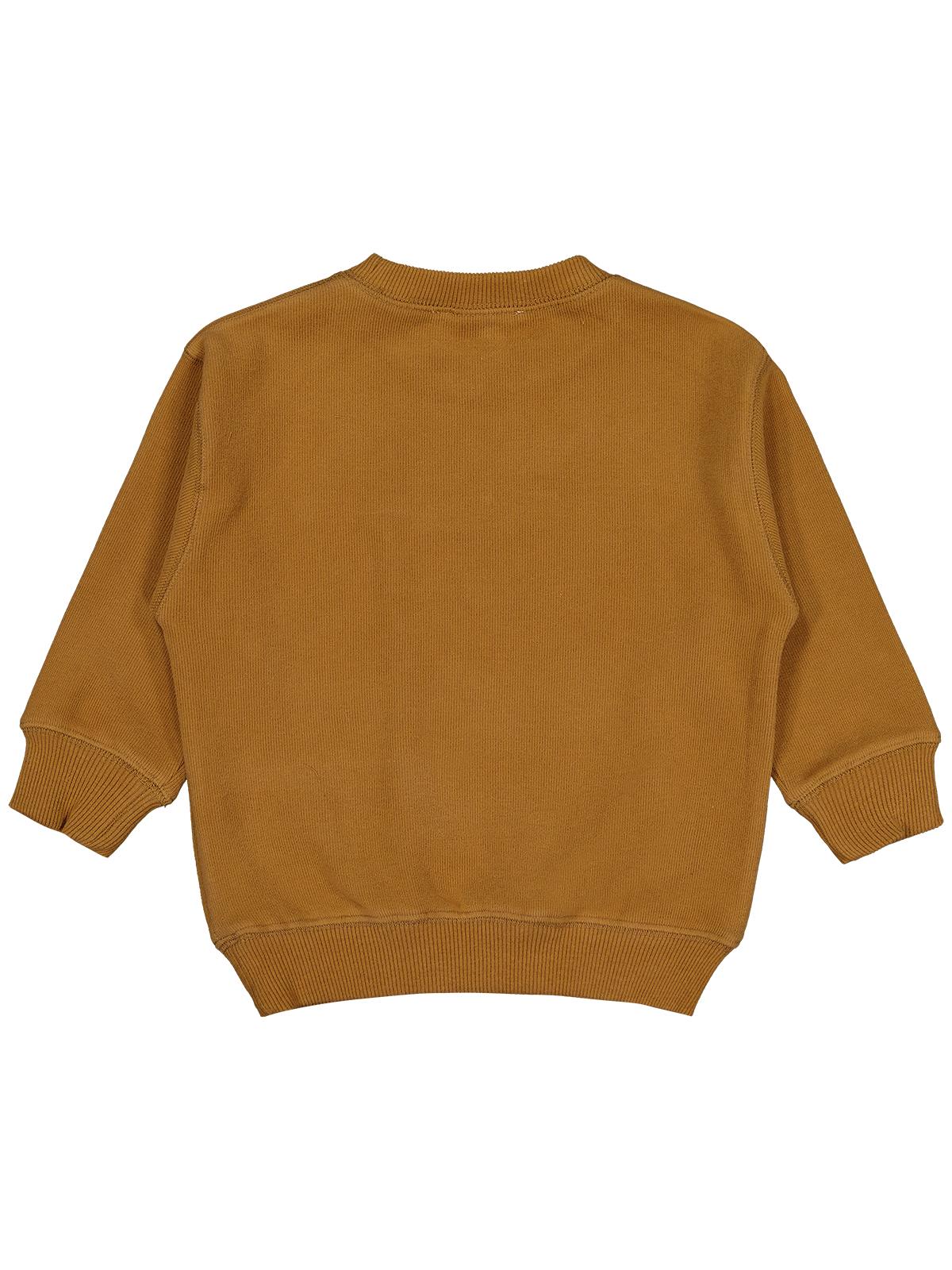 Civil Erkek Çocuk Karyoka Dikişli Sweatshirt | Selanik Uzun Kol | Okul Kreş ve Günlük Kullanım - Kahve