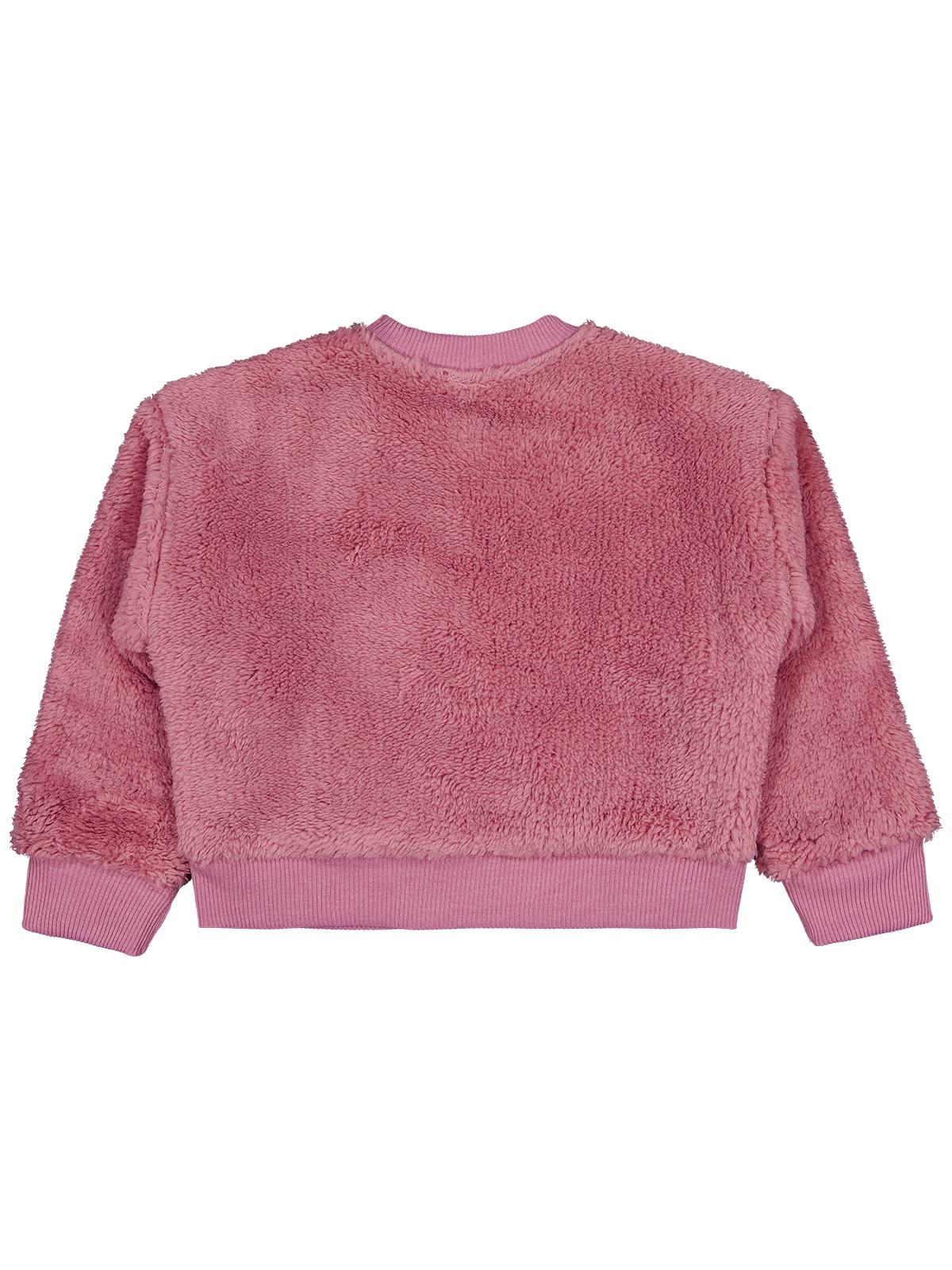 Civil Kız Çocuk Love Nakışlı Sweatshirt | Velsoft Uzun Kol | Okul Kreş ve Günlük Kullanım - Pembe
