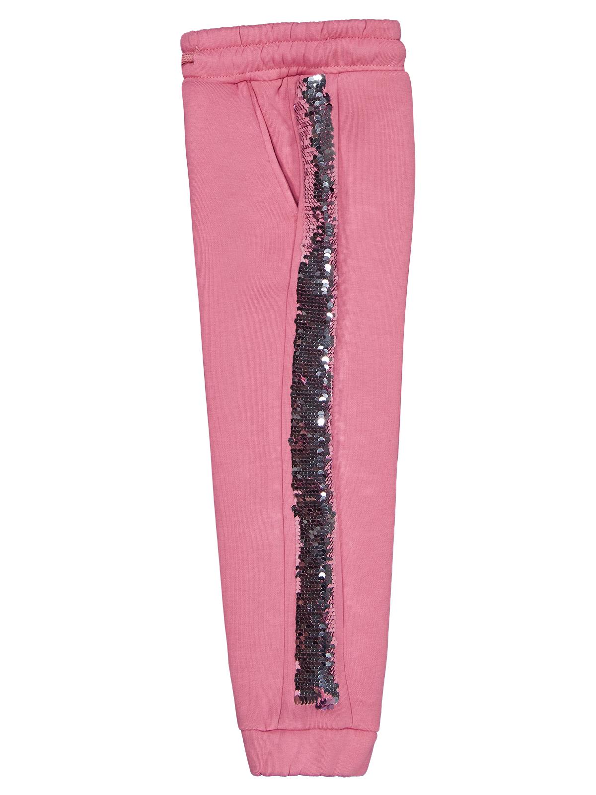 Civil Girls Şerit Pul Nakışlı 2-5 Yaş Eşofman Altı - Pembe