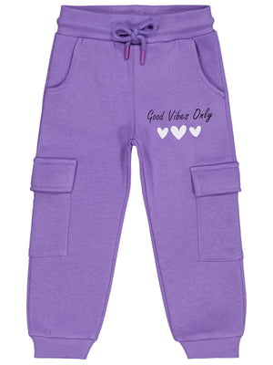 Civil Girls Kargo Cepli 2-5 Yaş Eşofman Altı - Lila