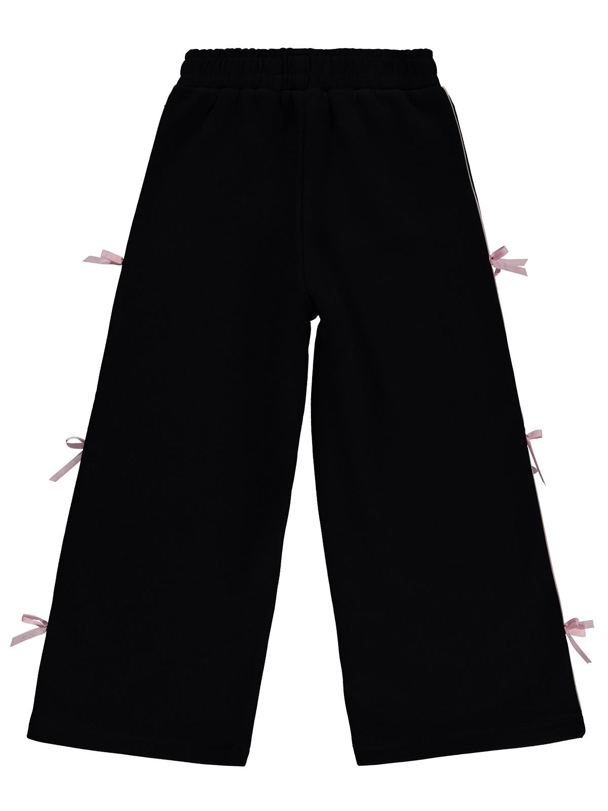 Civil Girls Fiyonklu 6-9 Yaş Eşofman Altı - Siyah