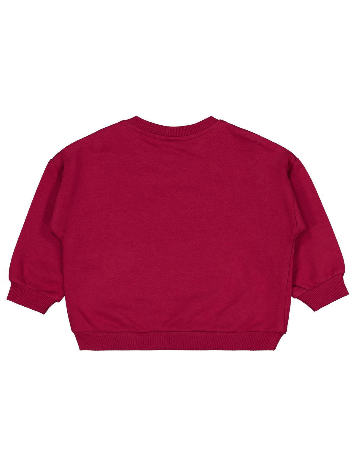Civil Baby Mını Crew Baskılı 6-18 Ay Sweatshirt - Bordo