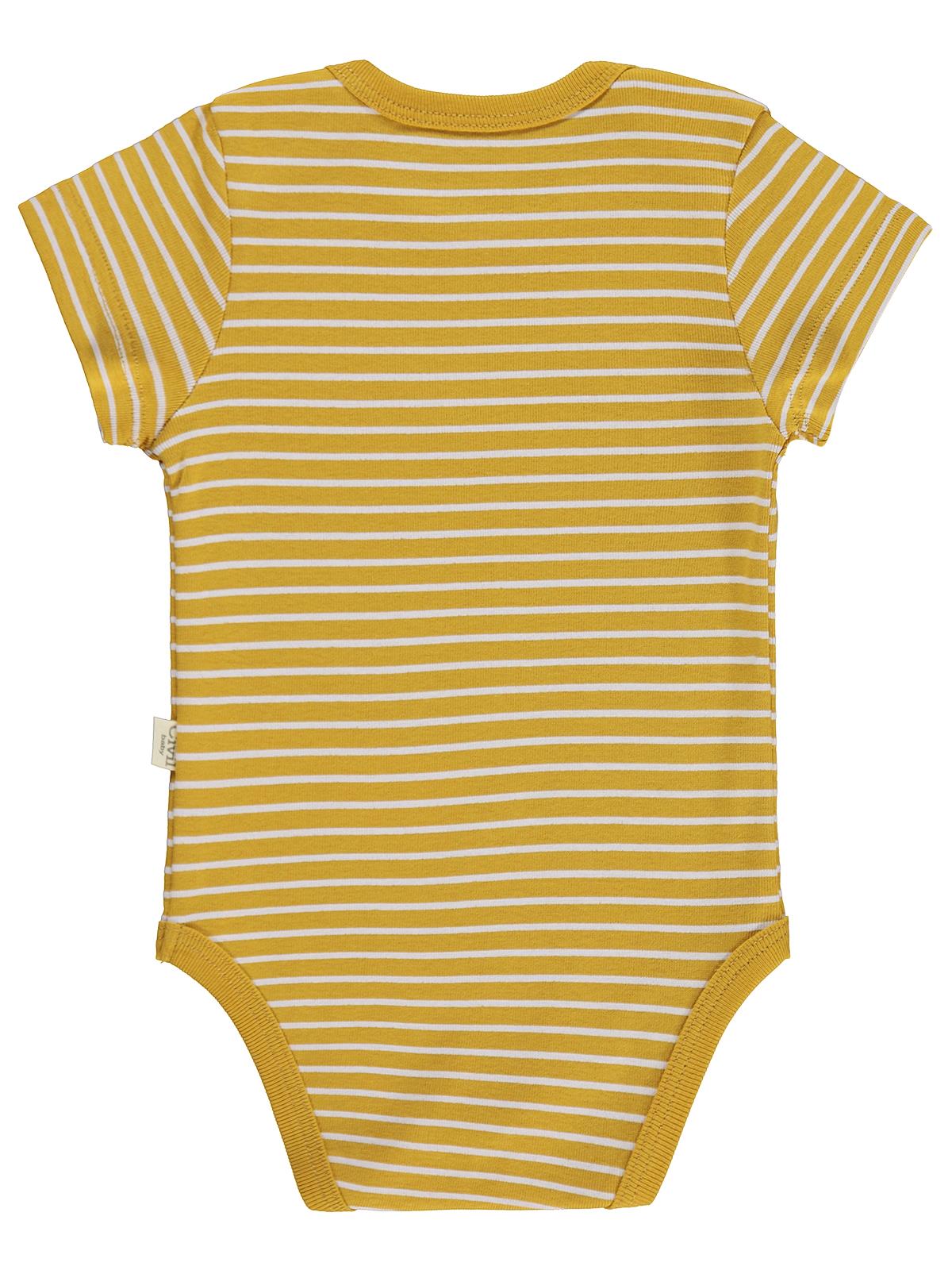 Civil Baby 5 li Araç Baskılı Çizgi Empirmeli Kısa Kol 0-36 Ay Çıtçıtlı Badi - Kırmızı