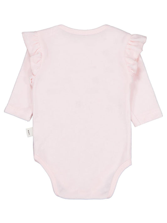 Civil Baby Yıldız Nakışlı 1-18 Ay Çıtçıtlı Badi - Pembe