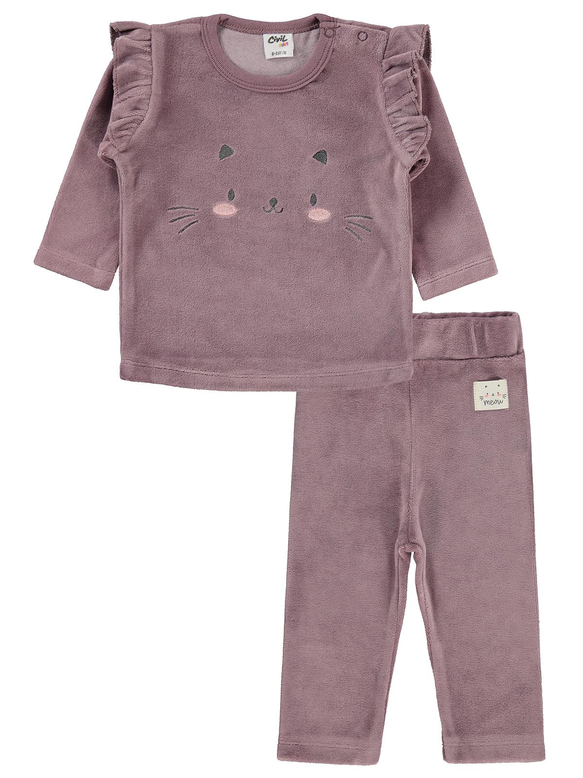 Civil Baby Süs Etiketli 6-18 Ay Takım - Kahve