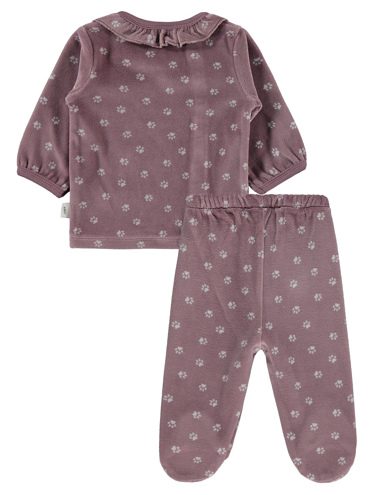 Civil Baby Mini Pati Empirme 1-9 AY Pijama Takımı - Kahve