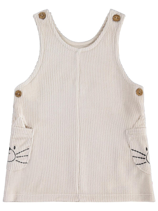Civil Baby Kedi Empirme Badili 6-18 Ay Elbise - Bej