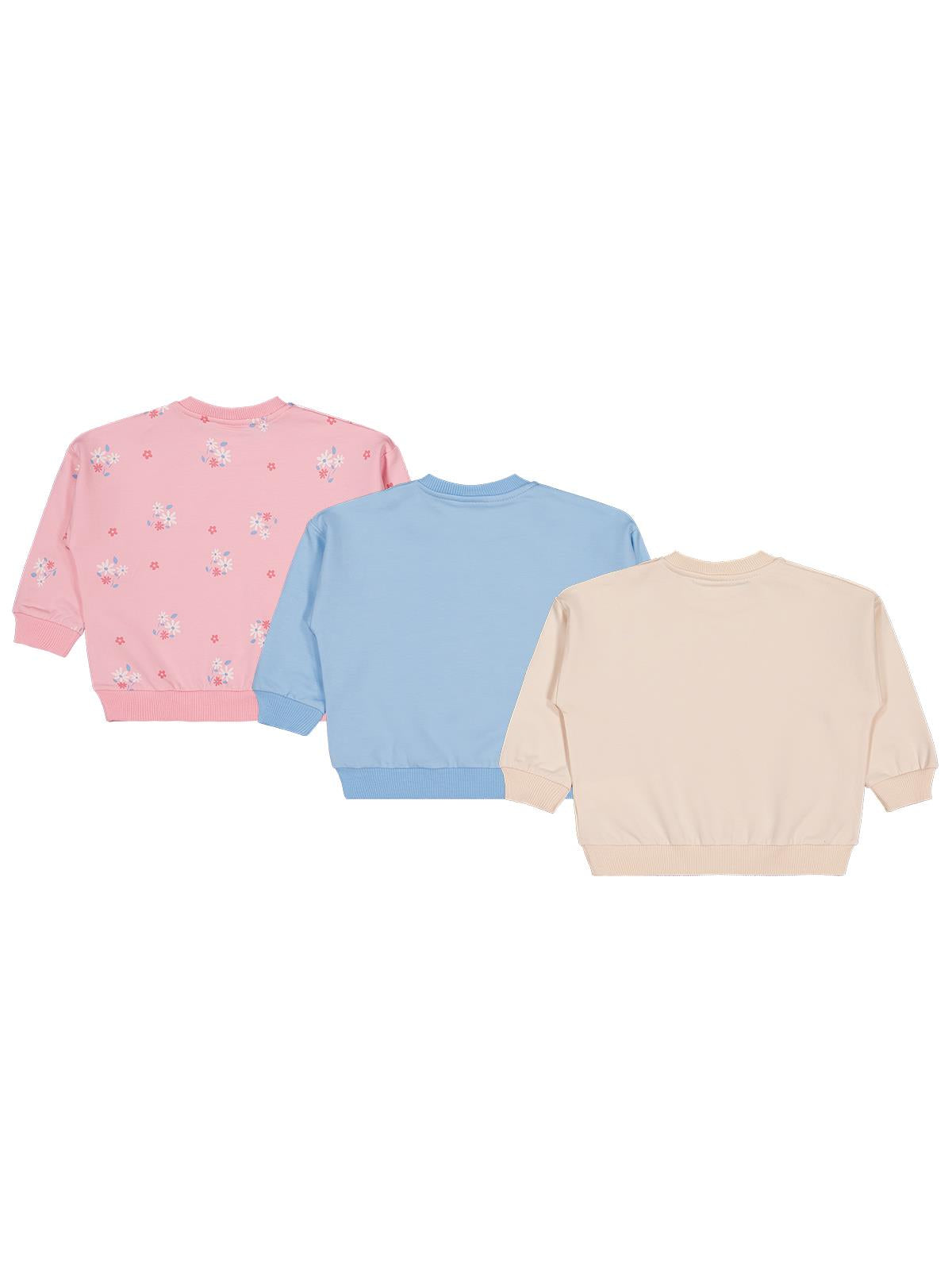 Civil Baby Tavşan Baskılı 3'lü Set 6-18 Ay Sweatshirt