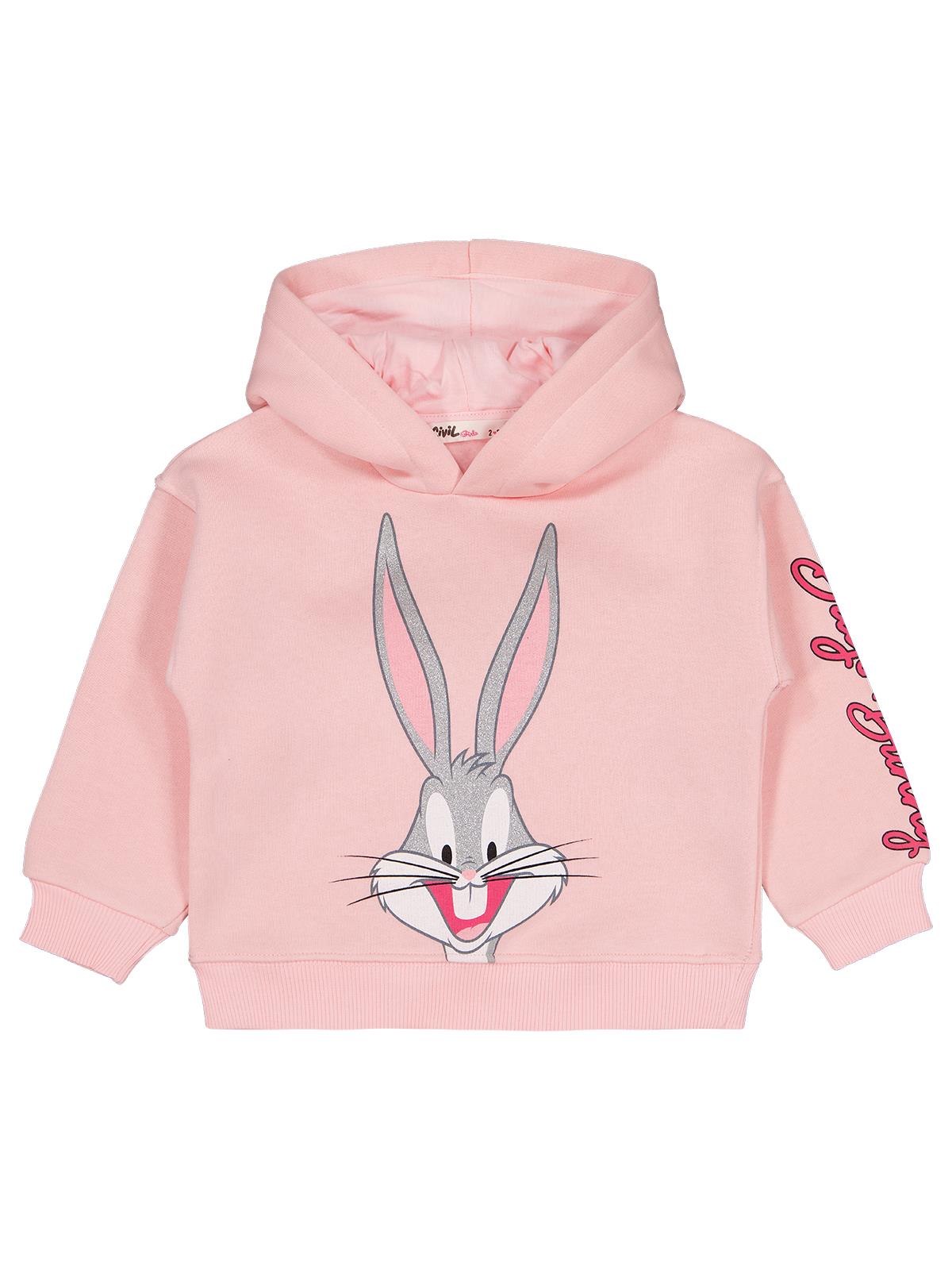 Bugs Bunny 2-5 Yaş Sweatshirt - Pembe