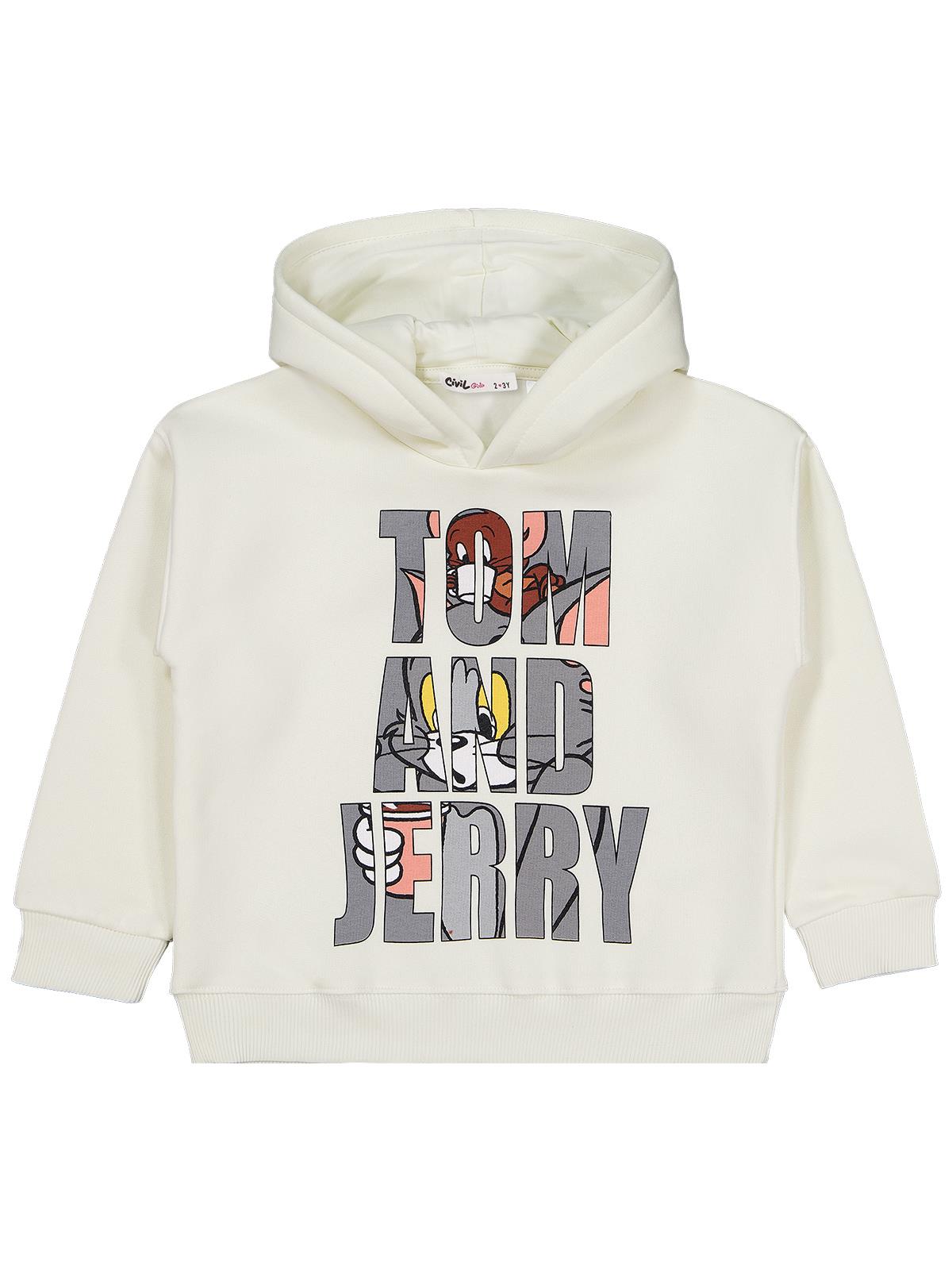 Tom And Jerry 2-5 Yaş Sweatshirt - Ekru