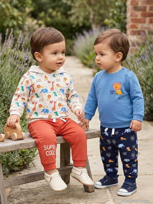 Civil Baby Safari Baskılı 2'li Set 6-18 Ay Takım