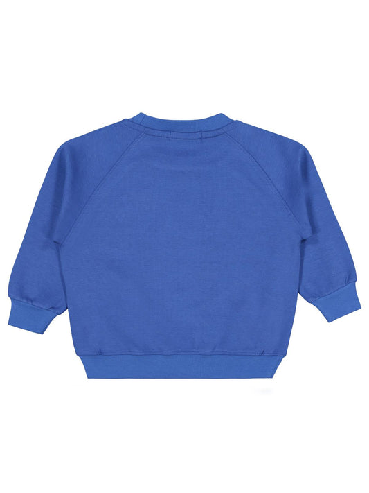 Pierre Cardin Armalı Sweatshirt | Çelik İnterlok Uzun Kol | Okul Kreş ve Günlük Kullanım - Mavi