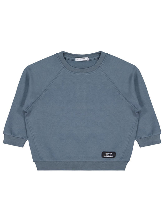 Pierre Cardin Armalı Sweatshirt | Çelik İnterlok Uzun Kol | Okul Kreş ve Günlük Kullanım - Gri