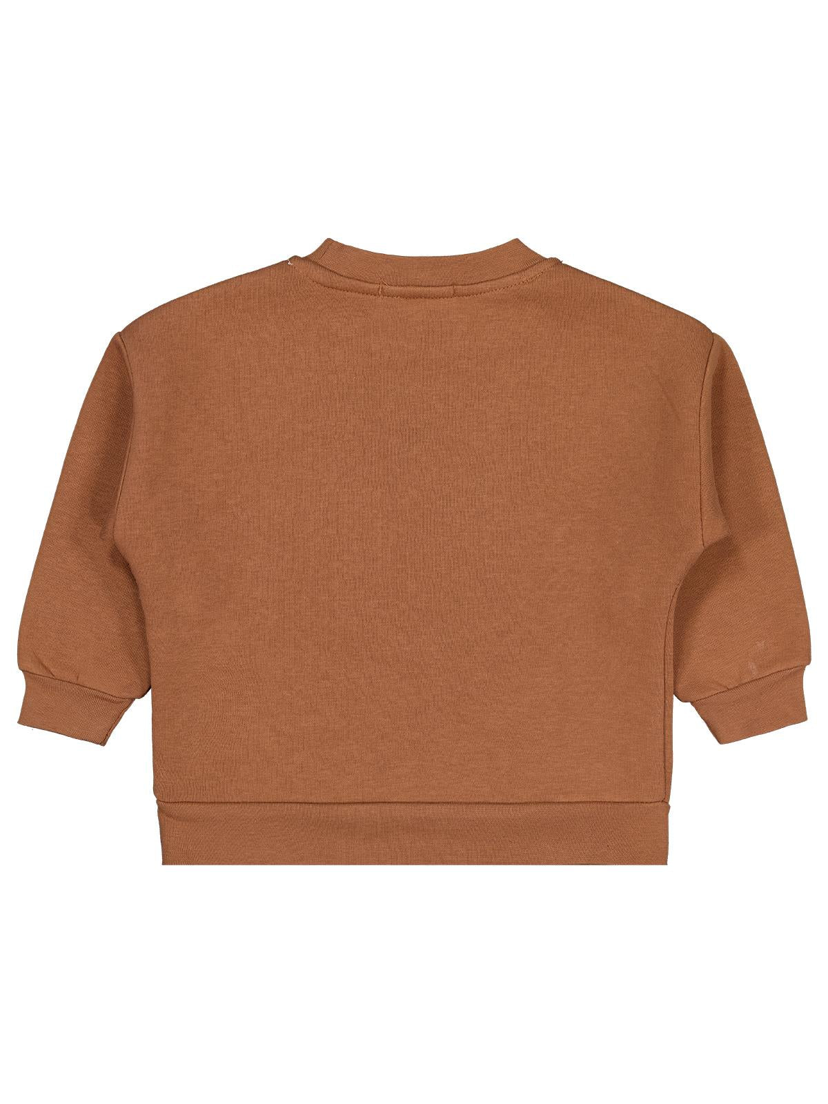 Civil Boys Go Team Tıger Baskılı 2-5 Yaş Sweatshirt - Kahve