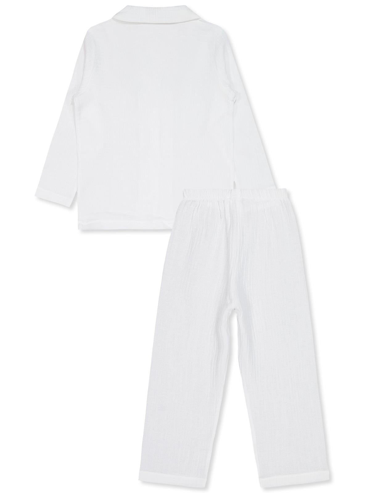 Civil Girls Düz 10-13 Yaş Pijama Takımı - Ekru