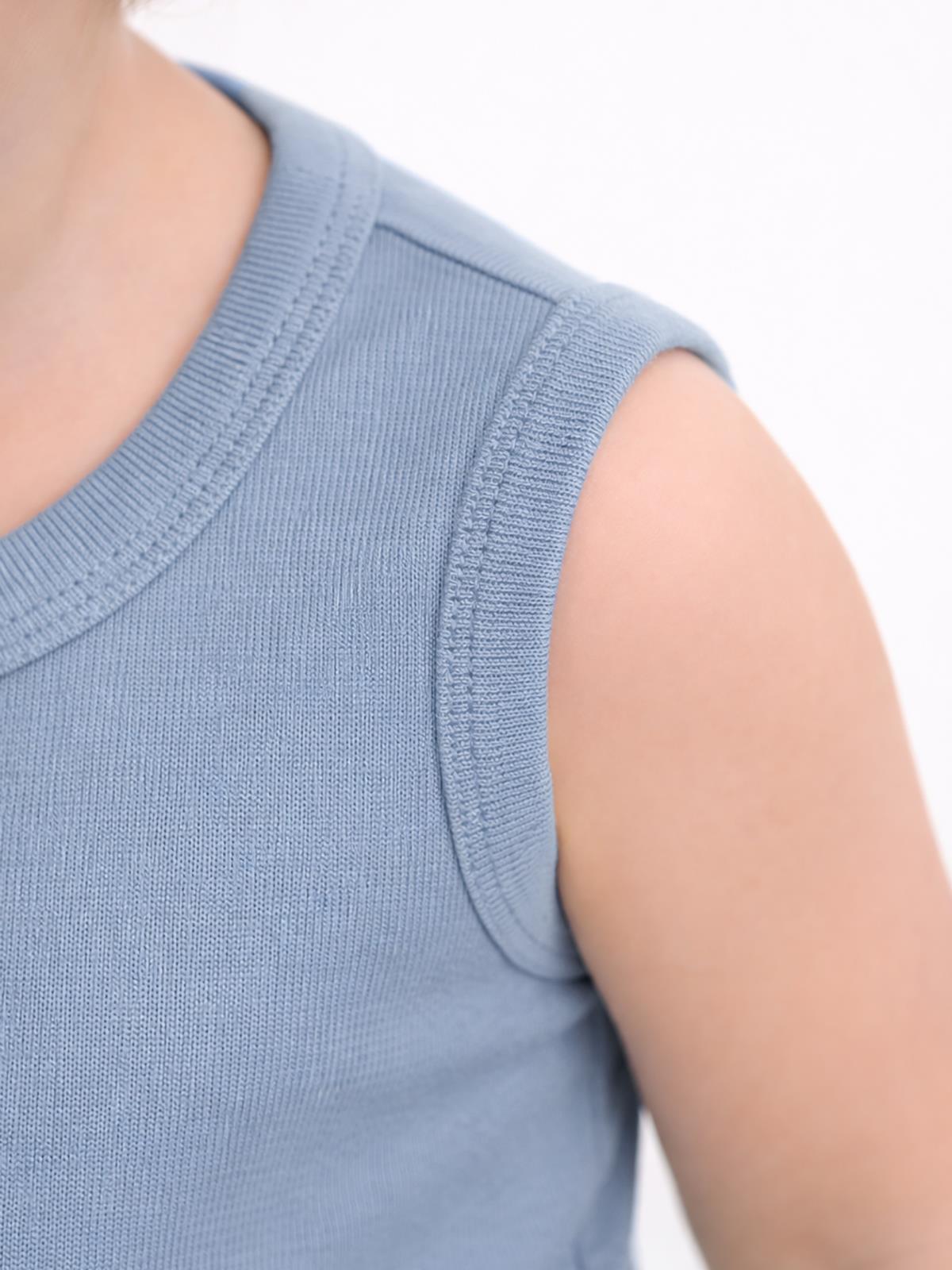 Civil Baby 5 li Organik Sıfır Kol 0-36 Ay Çıtçıtlı Badi - Mavi