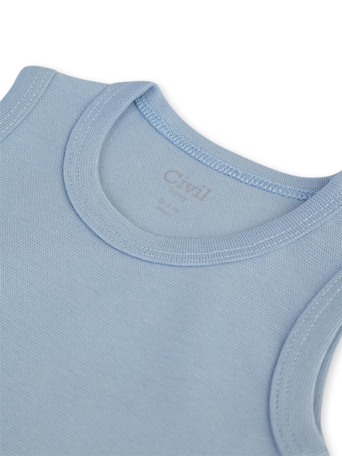 Civil Baby 5 li Organik Sıfır Kol 0-36 Ay Çıtçıtlı Badi - Bej