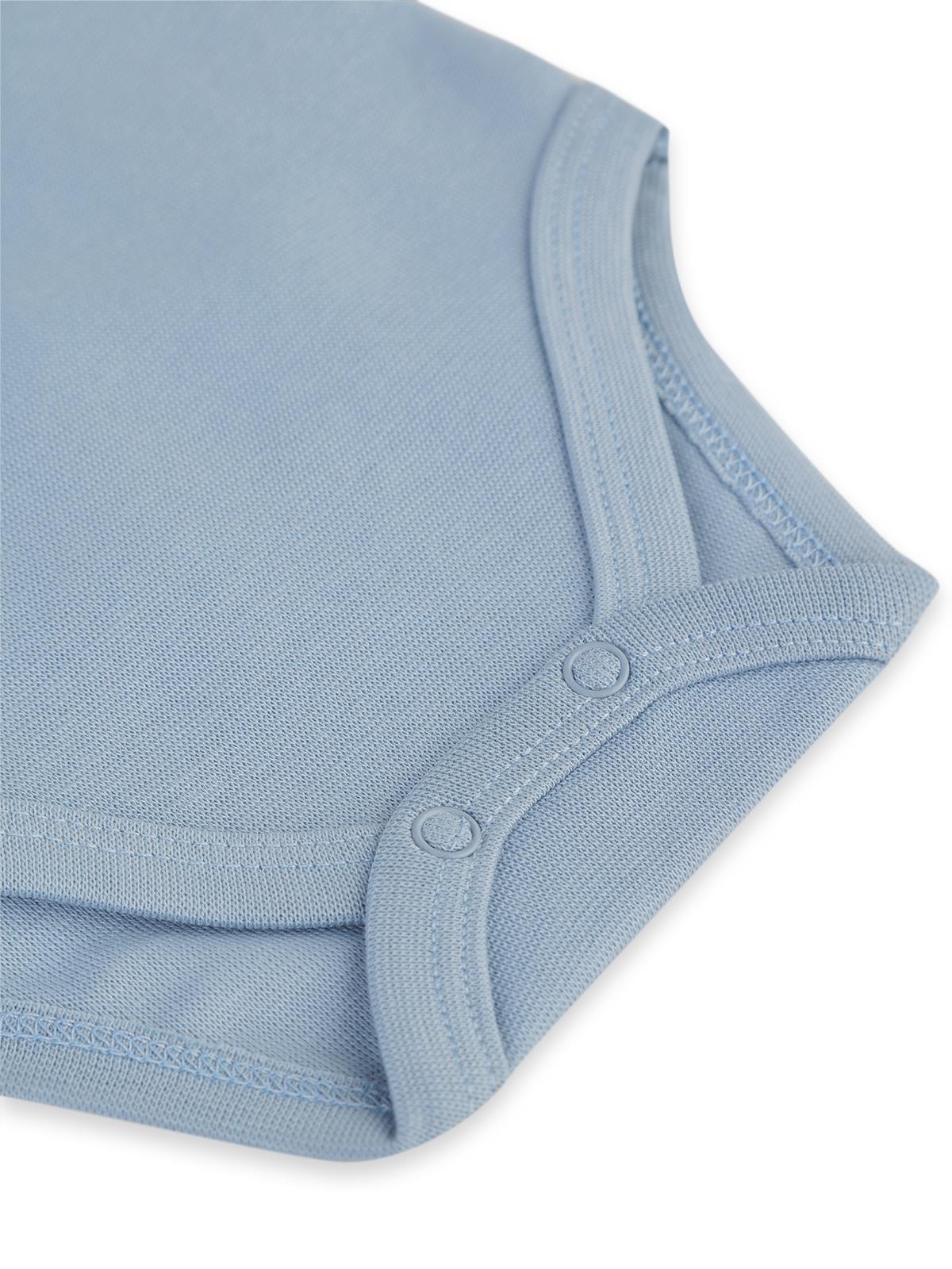 Civil Baby 5 li Organik Sıfır Kol 0-36 Ay Çıtçıtlı Badi - Bej