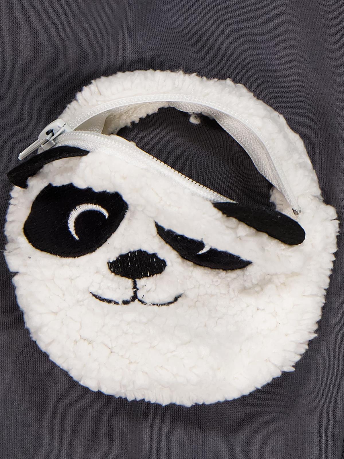 Civil Boys Panda Cepli 2-5 Yaş Eşofman Altı - Gri