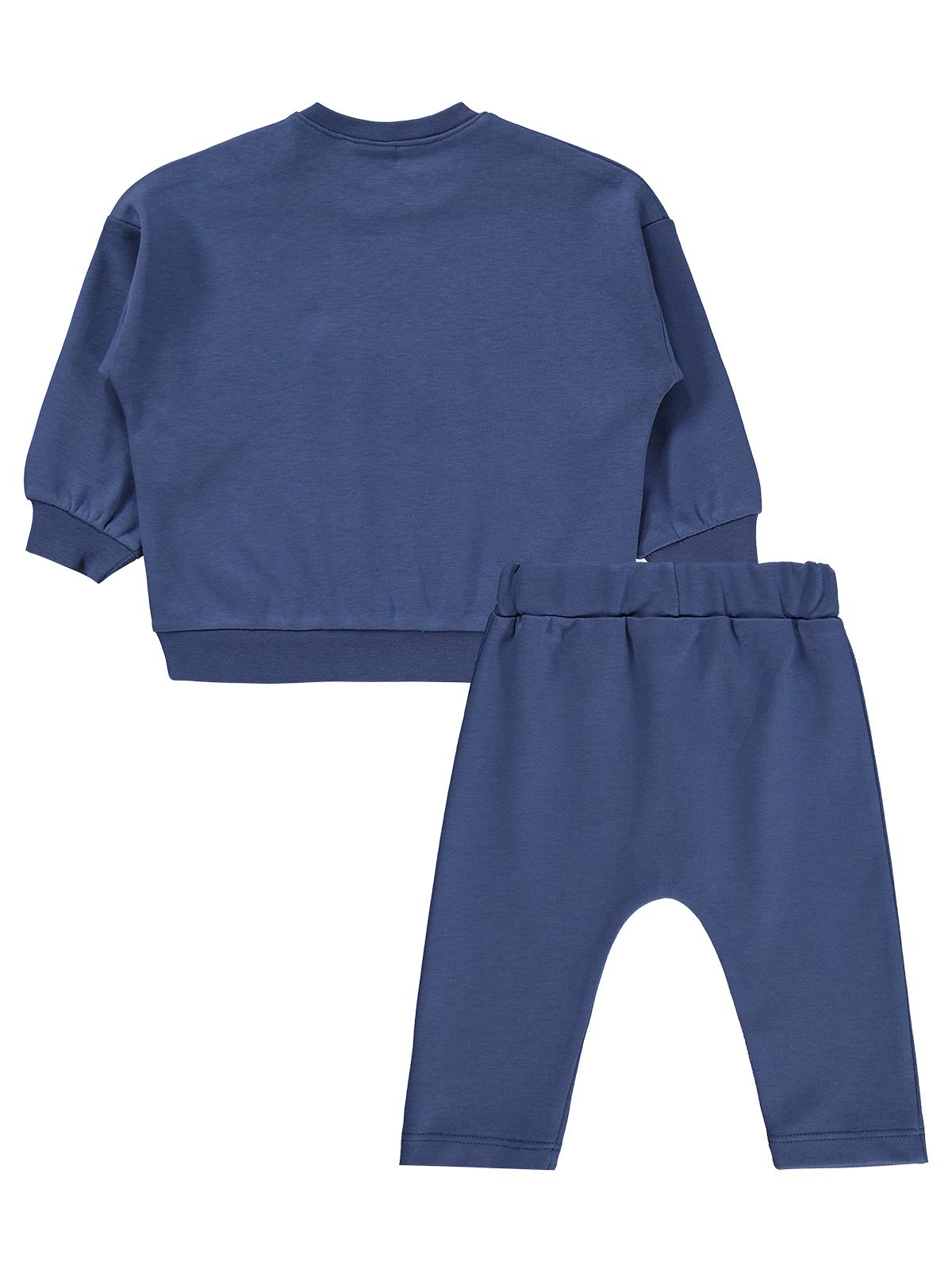 Civil Baby Little Explorer Dünya Baskılı 6-18 Ay Takım - Mavi