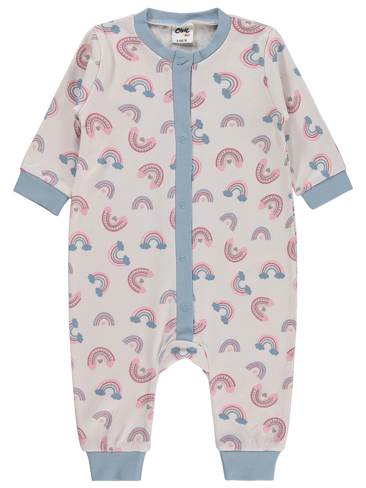 Civil Baby Gökkuşağı Empirme 6-18 Ay Tulum - Pembe