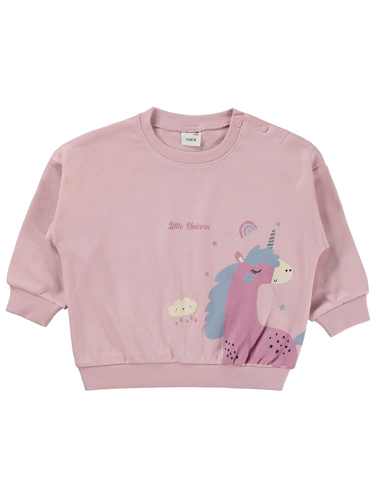 Civil Baby Unicorn Baskılı 6-18 Ay Takım - Pembe