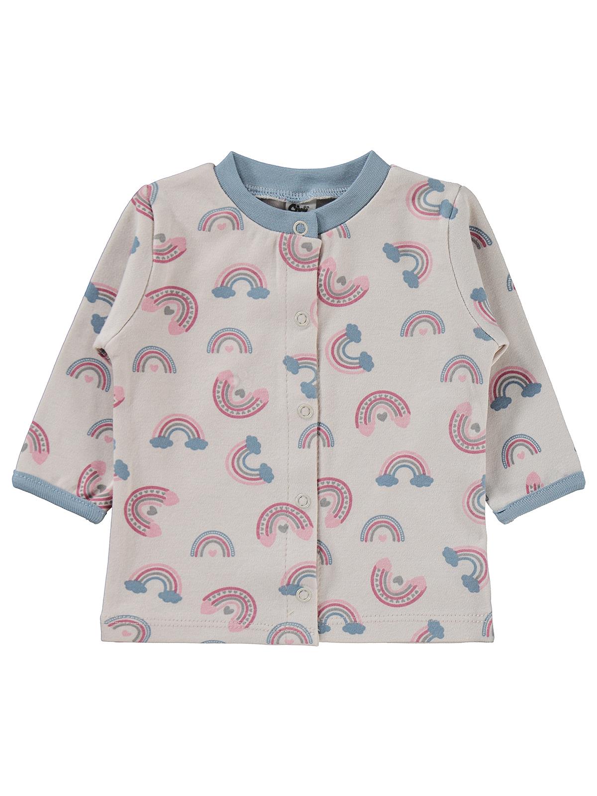 Civil Baby Gökkuşağı Empirme 1-9 AY Pijama Takımı - Bej