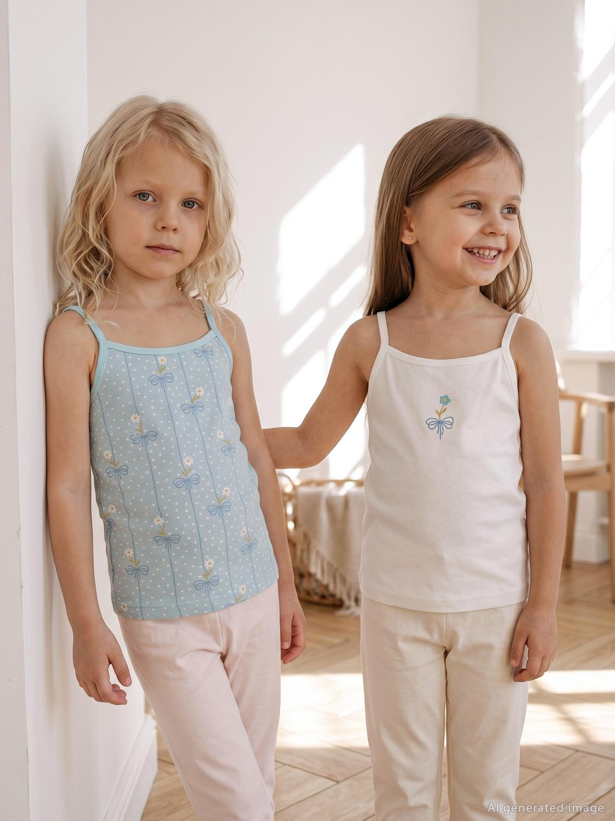 Civil Girls Flower 2-10 Yaş Kız Çocuk 2'li Atlet