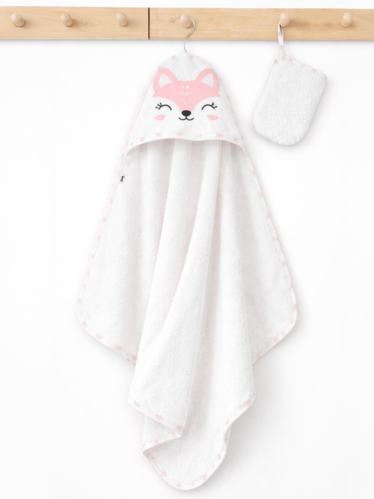 Civil Baby Ceylan Nakışlı Bambu Havlu - Ekru