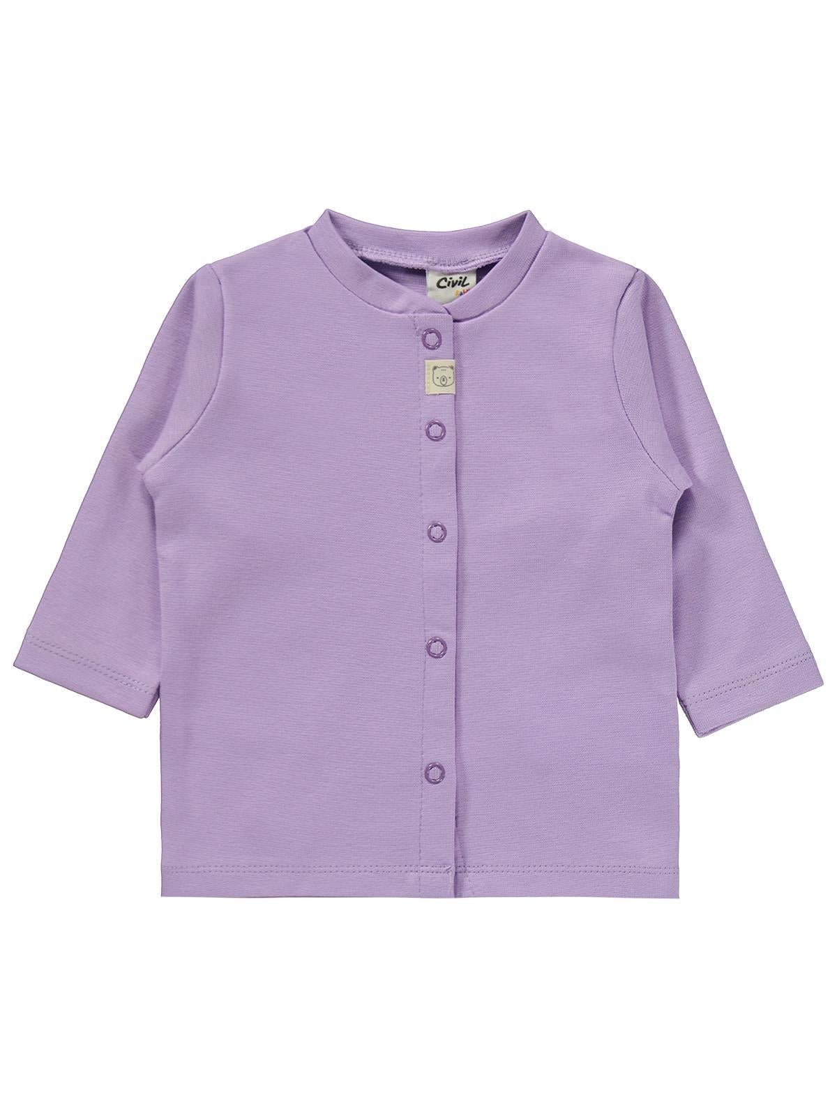 Civil Baby Düz 1-6 Ay Pijama Takımı - Lila