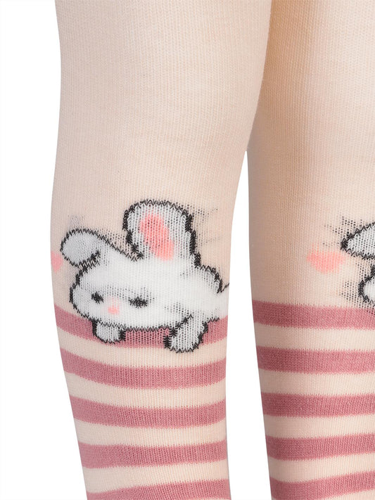 Civil Baby Mini Bunny 6- Bebek Kız Külotlu Çorap - Bej