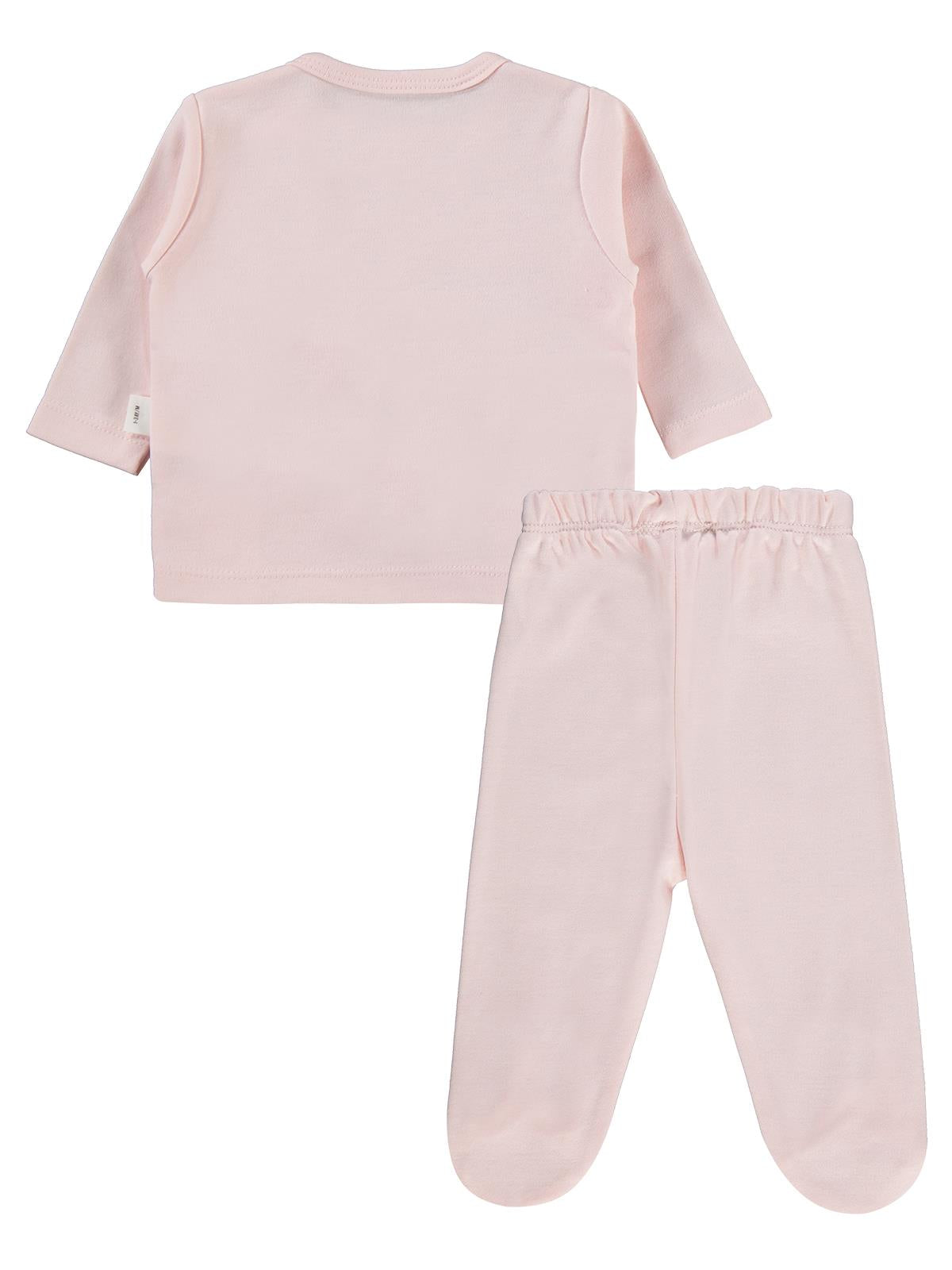 Civil Baby Fırfır Tüllü 1-9 Ay Pijama Takımı - Pudra