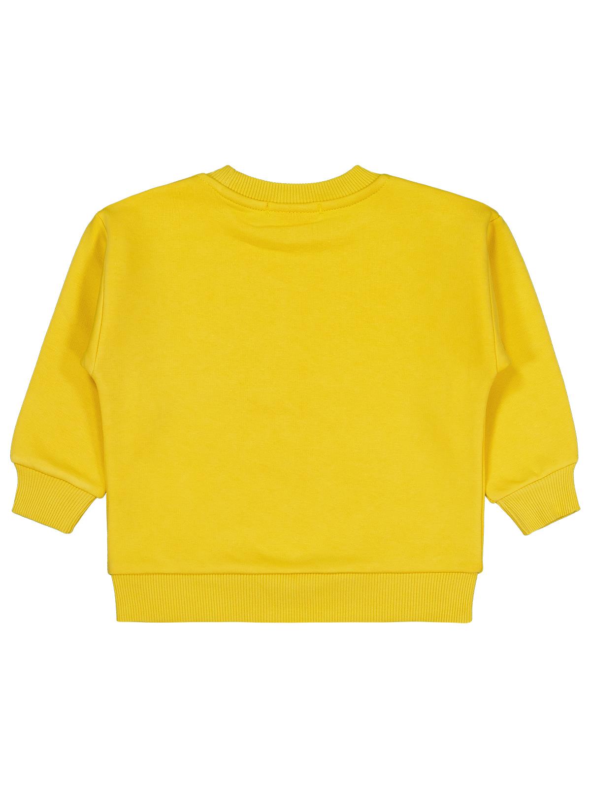 Batman Karartma Baskılı 2-5 Yaş Sweatshirt - Sarı