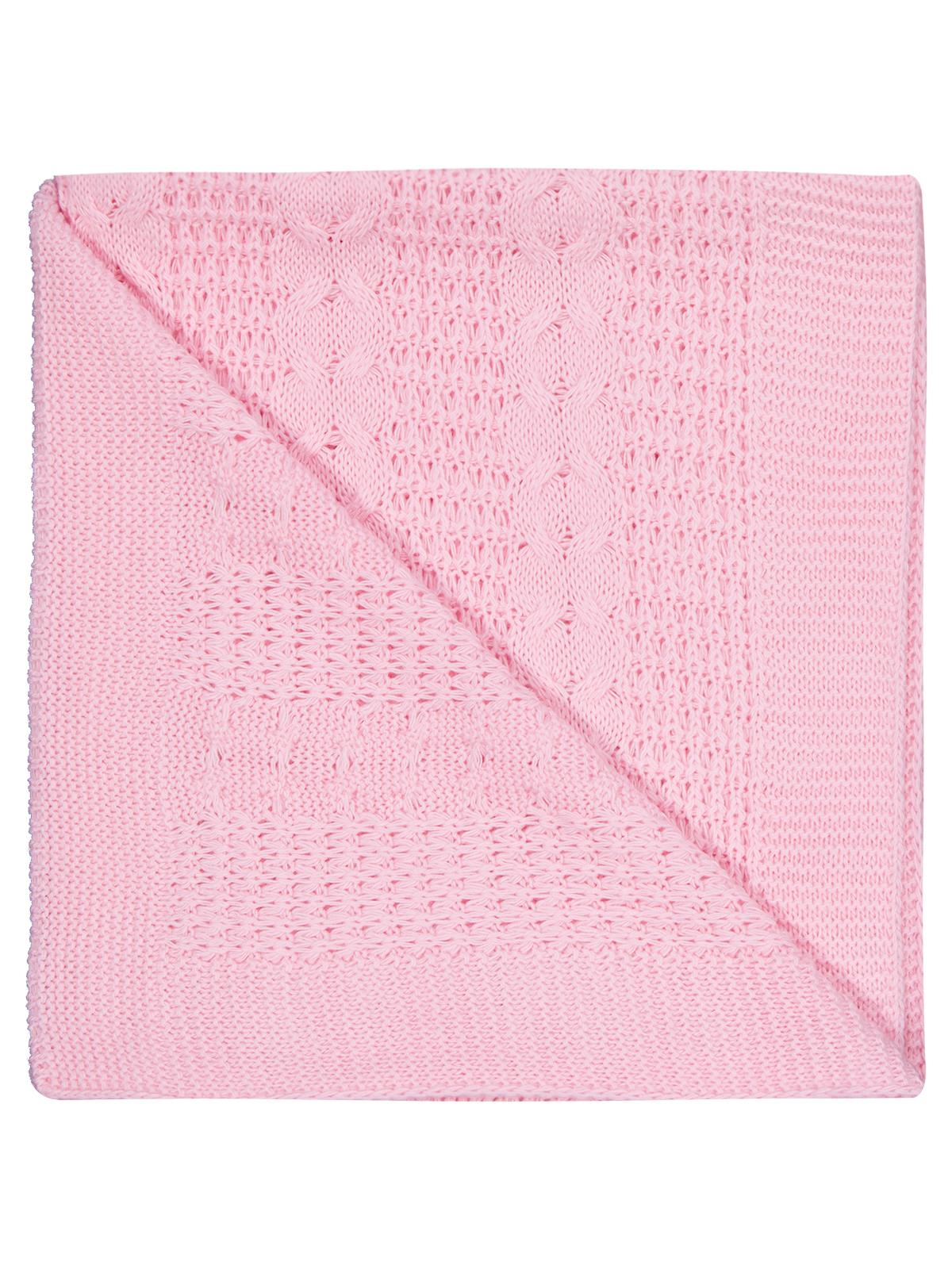 Civil Baby Saç Örgülü  Düz Battaniye - Pembe