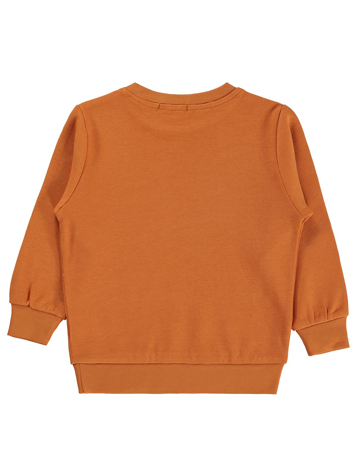 Civil Boys Köpek Baskılı 2-5 Yaş Sweatshirt - Hardal
