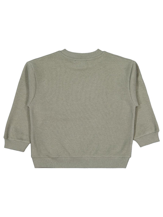 Civil Erkek Çocuk Basic Selanik Sweatshirt | Selanik Uzun Kol | Okul Kreş ve Günlük Kullanım - Haki