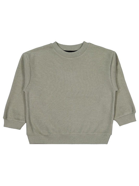 Civil Boys Erkek Çocuk Basic Selanik Sweatshirt | Selanik Uzun Kol | Okul Kreş ve Günlük Kullanım - Haki