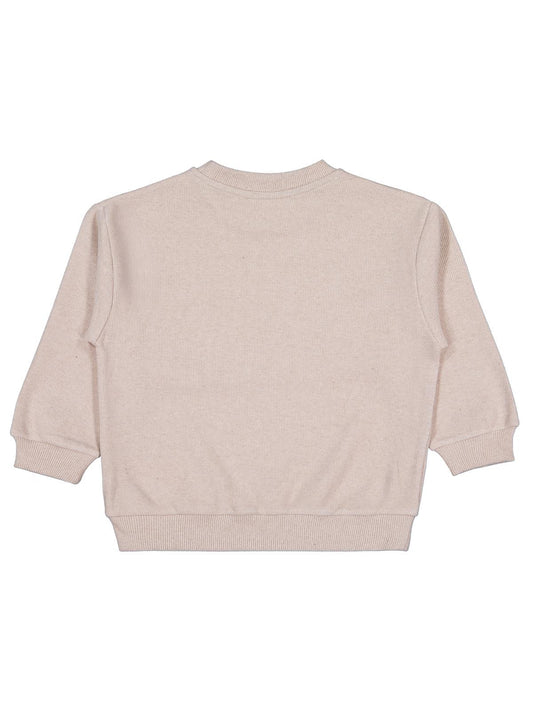 Civil Boys Erkek Çocuk Basic Selanik Sweatshirt | Selanik Uzun Kol | Okul Kreş ve Günlük Kullanım - Bej
