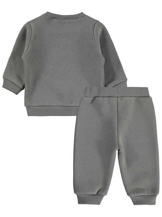 Civil Baby Cvl Nakışlı 6-18 Ay Takım - Gri