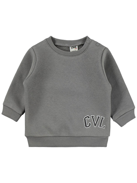 Civil Baby Cvl Nakışlı 6-18 Ay Takım - Gri