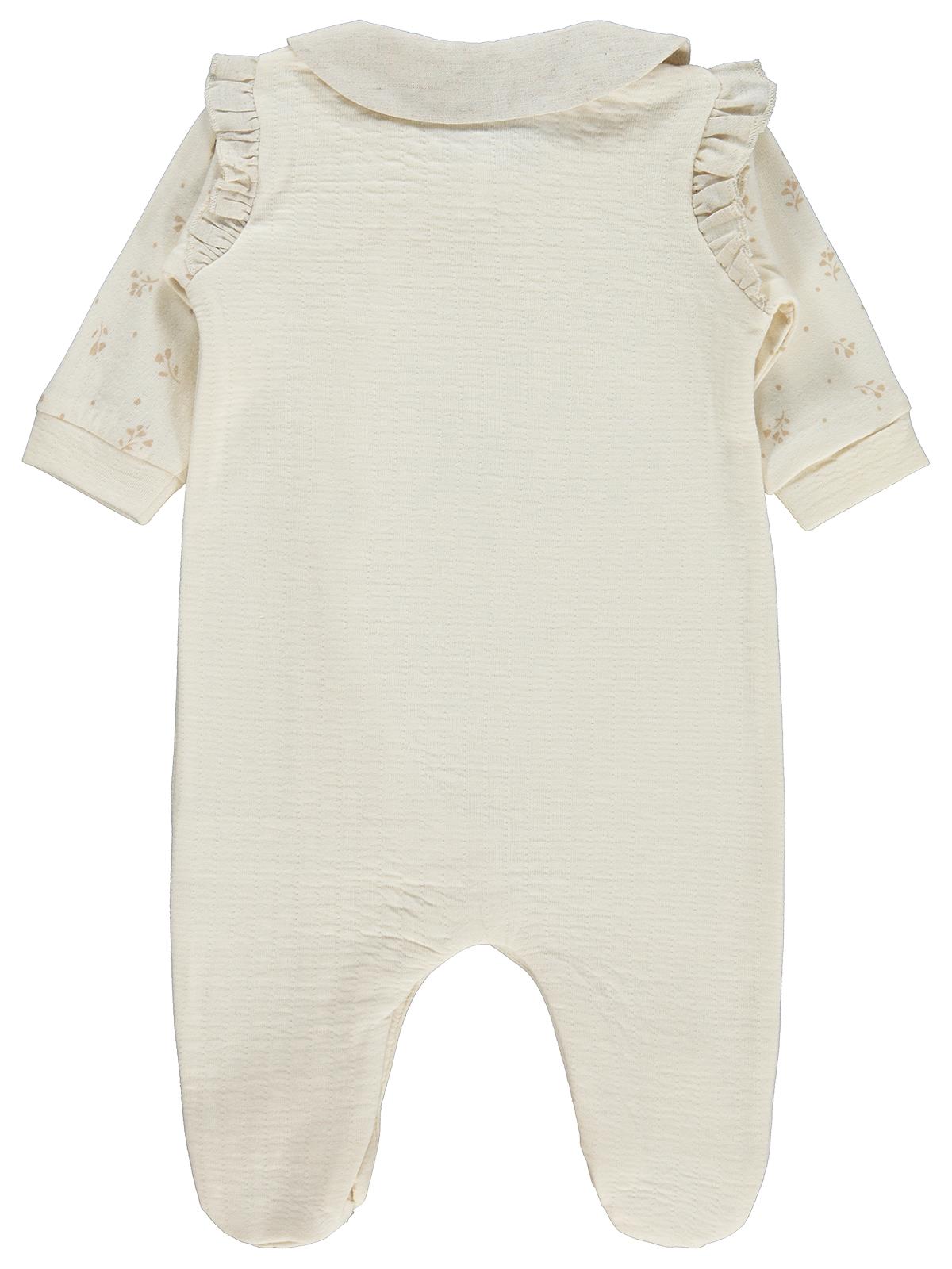 Pierre Cardin Çiçek Empirme 1-9 Ay Tulum - Ekru