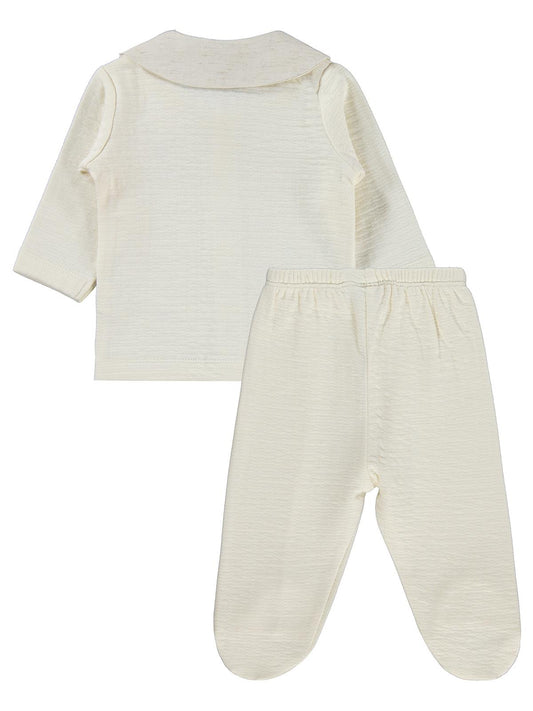 Pierre Cardin Retro Toyz Baskılı 1-9 Ay Pijama Takımı - Ekru